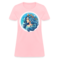 Thumbnail for Women's Symbol Aquarius T-Shirt - pink