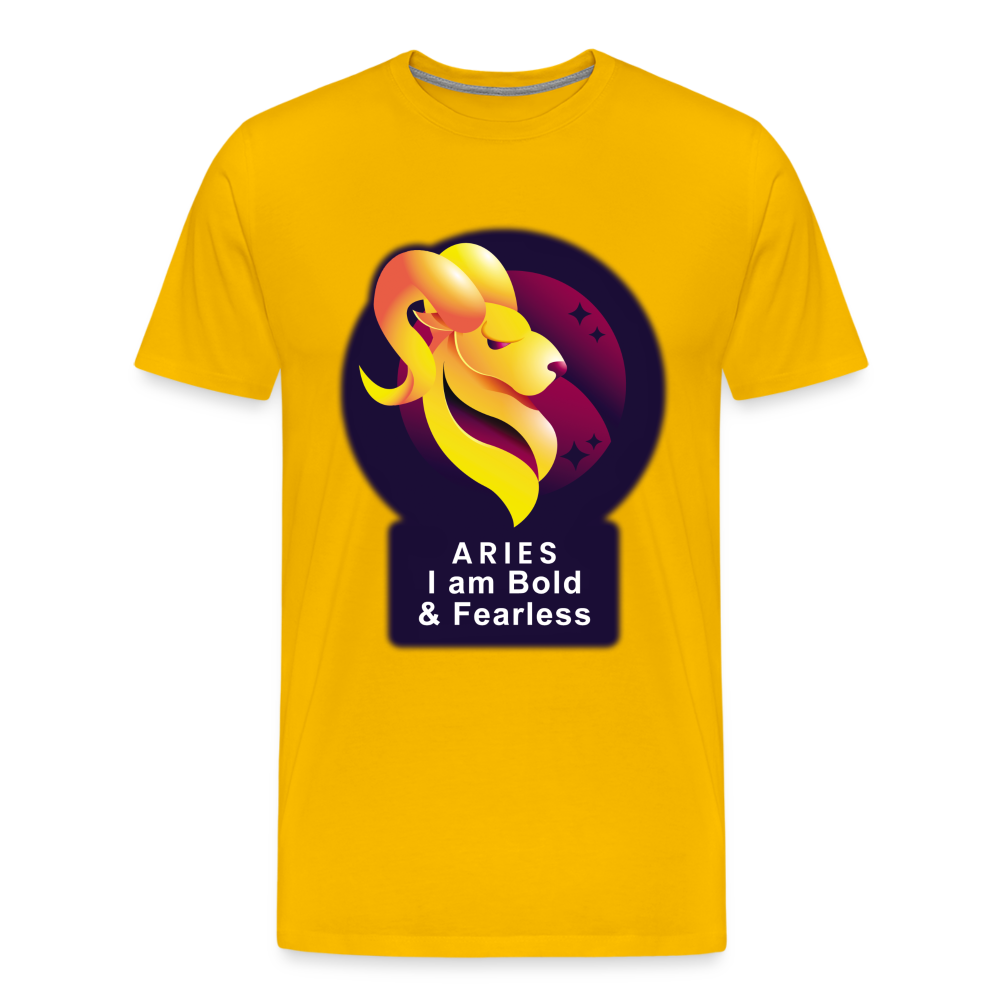 Men's Glow Aries Premium T-Shirt - sun yellow