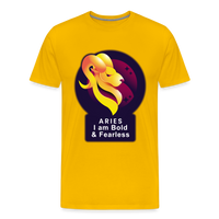 Thumbnail for Men's Glow Aries Premium T-Shirt - sun yellow