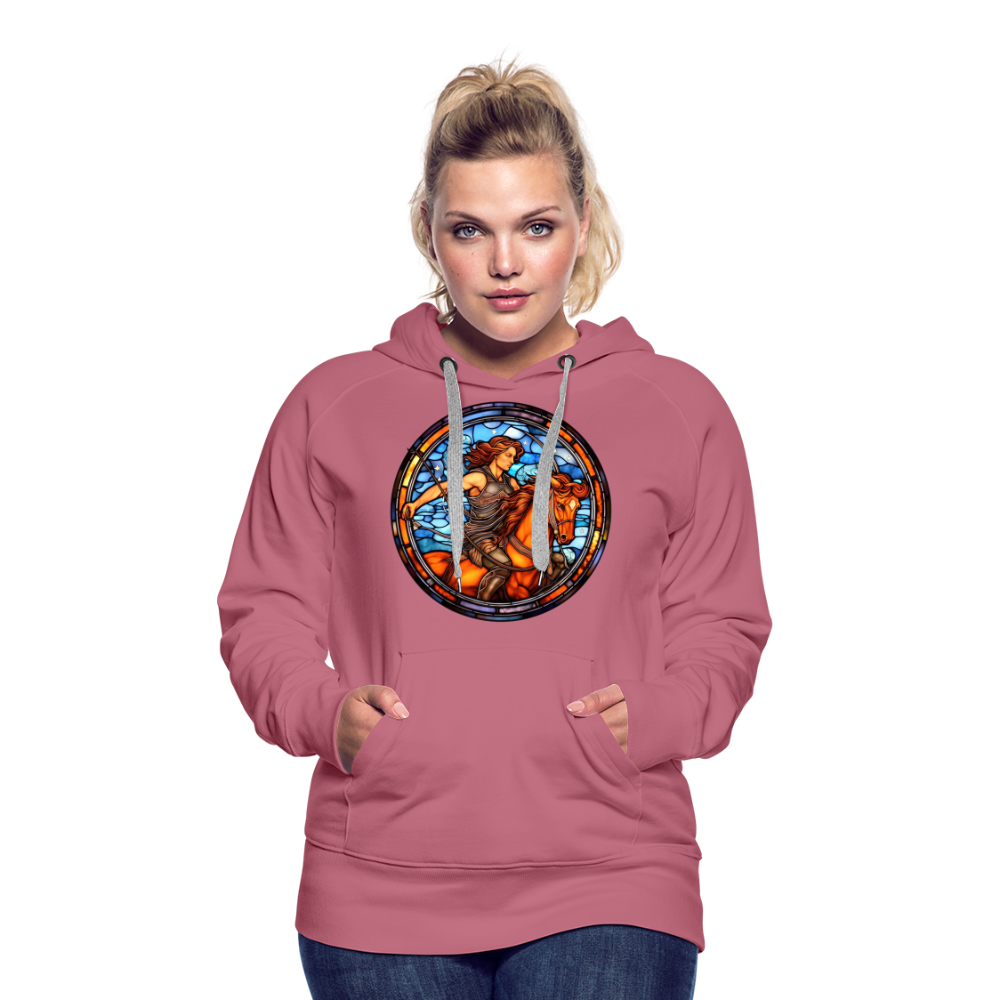 Women’s Mosaic Sagittarius Premium Hoodie - mauve