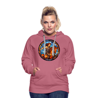 Thumbnail for Women’s Mosaic Sagittarius Premium Hoodie - mauve