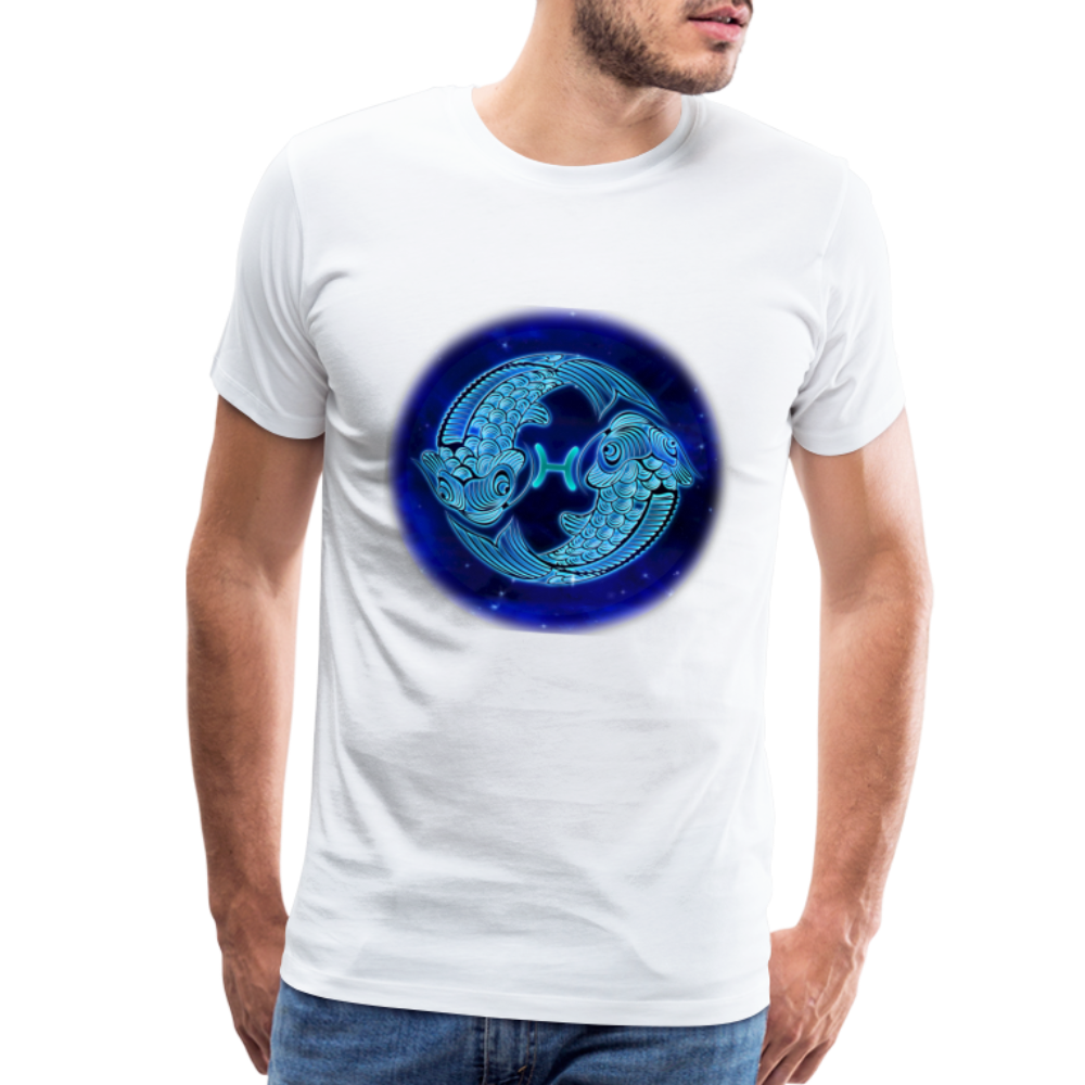 Men's Pisces Premium T-Shirt - white