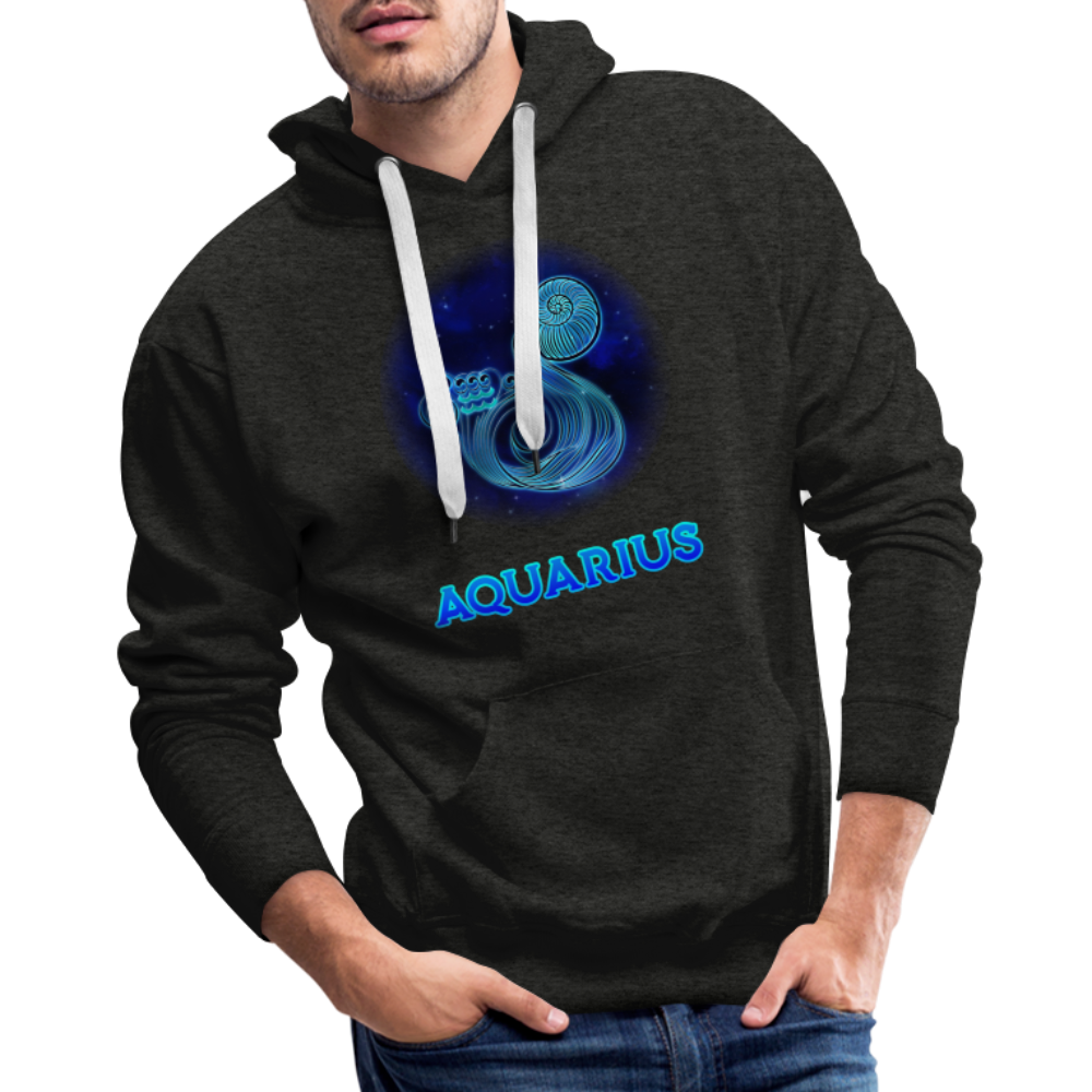 Men’s Aquarius Premium Hoodie - charcoal grey