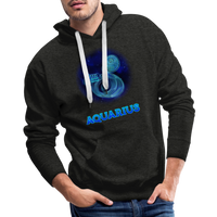 Thumbnail for Men’s Aquarius Premium Hoodie - charcoal grey