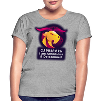 Thumbnail for Women's Glow Capricorn Relaxed Fit T-Shirt - heather gray