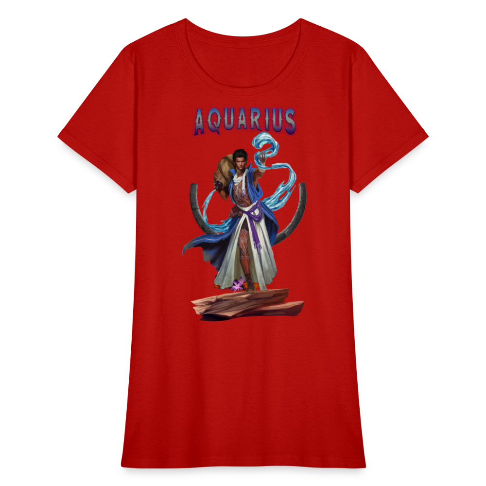 Women's Astral Aquarius T-Shirt - red