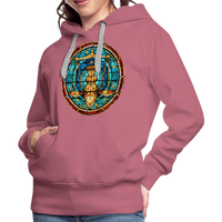 Thumbnail for Women’s Mosaic Libra Premium Hoodie - mauve