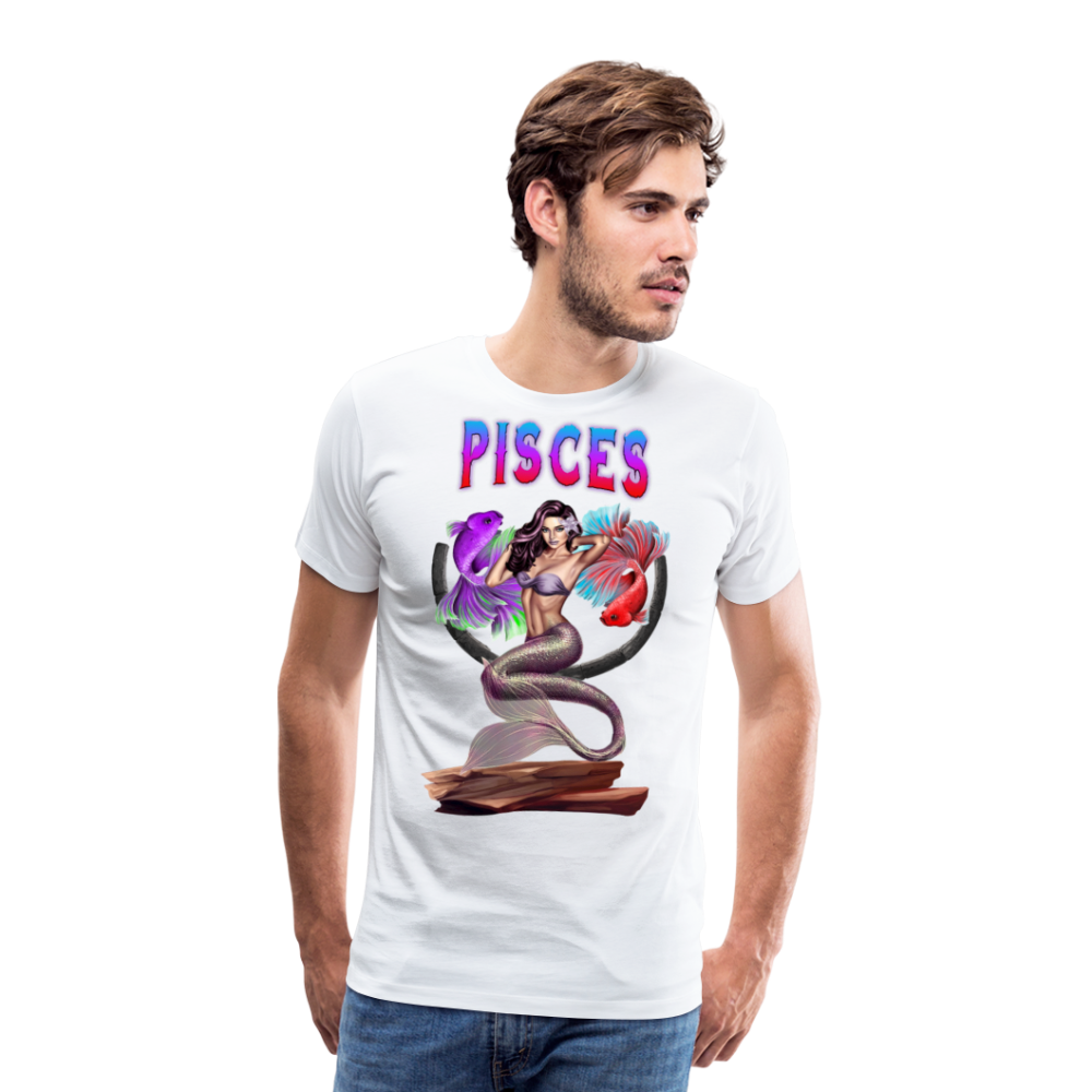 Men's Astral Pisces Premium T-Shirt - white