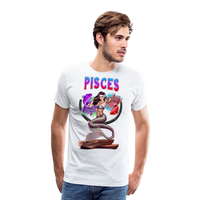 Thumbnail for Men's Astral Pisces Premium T-Shirt - white