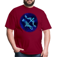 Thumbnail for Men's Stellar Sagittarius Classic T-Shirt - burgundy