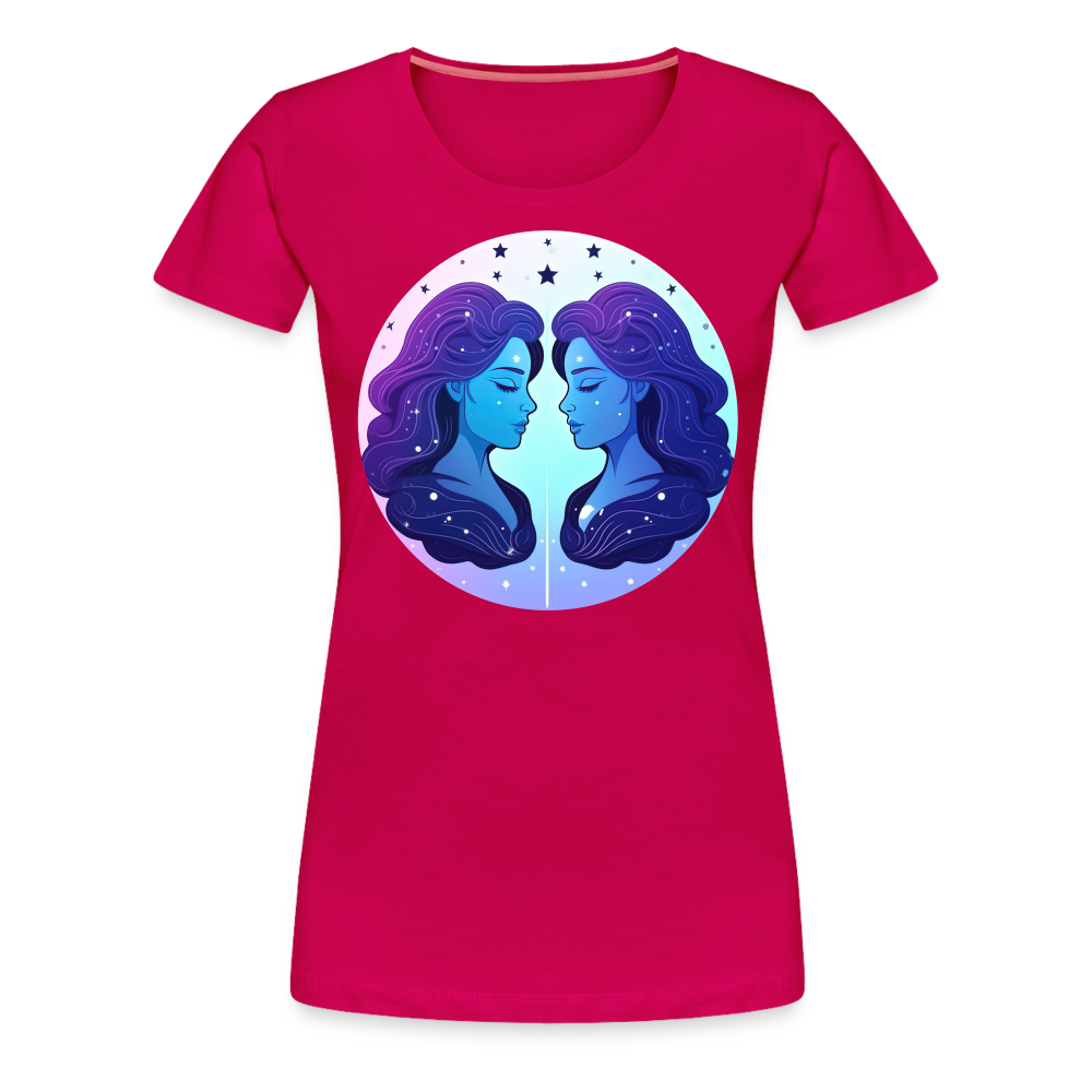 Women’s Magic Gemini Premium T-Shirt - dark pink