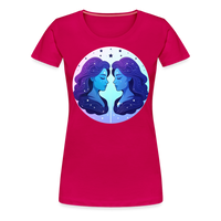 Thumbnail for Women’s Magic Gemini Premium T-Shirt - dark pink