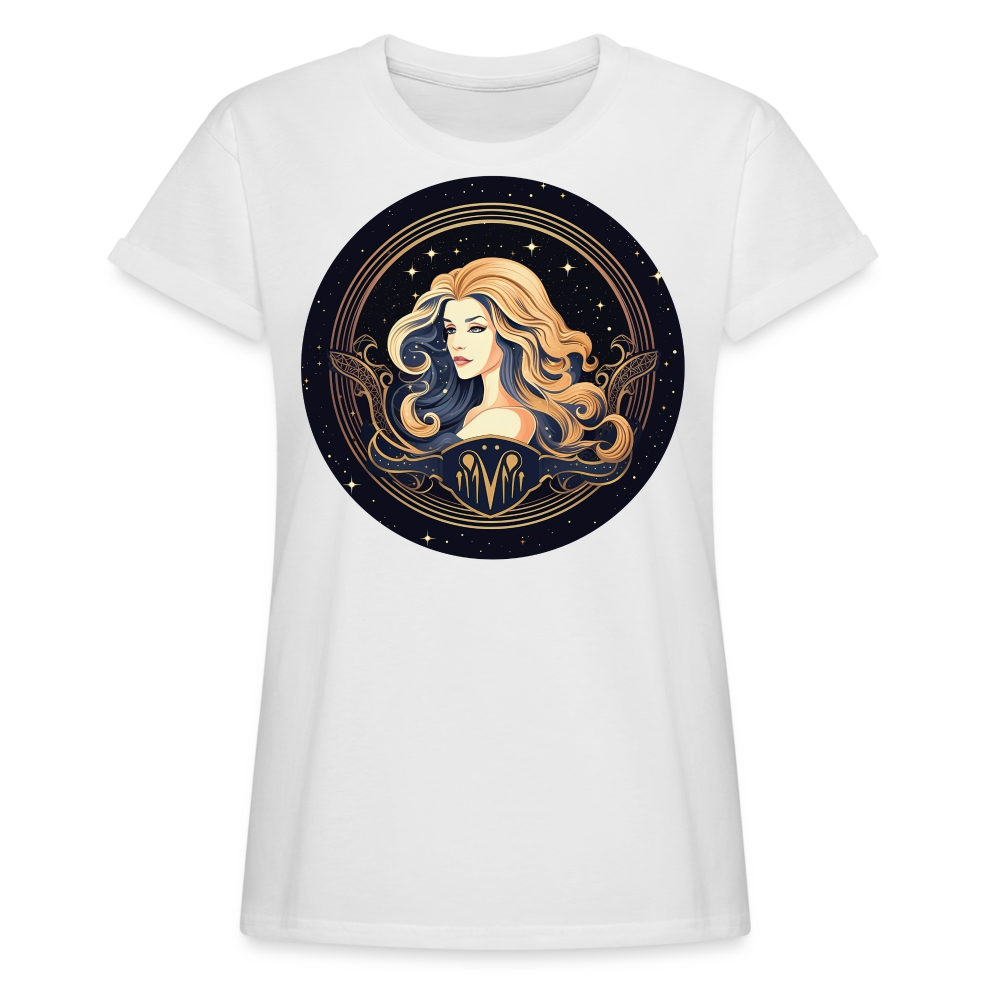 Women's Mystic Virgo Relaxed Fit T-Shirt - white