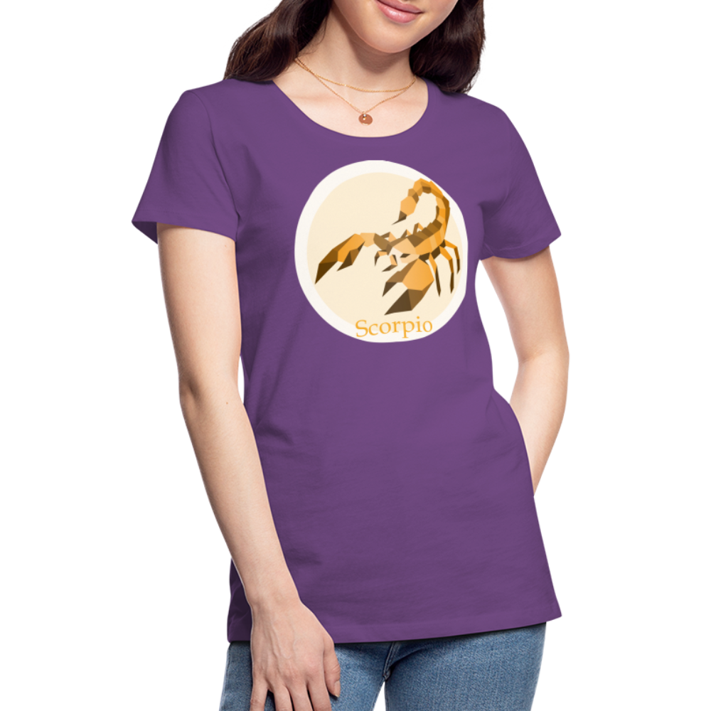 Women’s Mosaic Scorpio Premium T-Shirt - purple