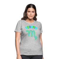 Thumbnail for Women's Power Words Scorpio T-Shirt - heather gray