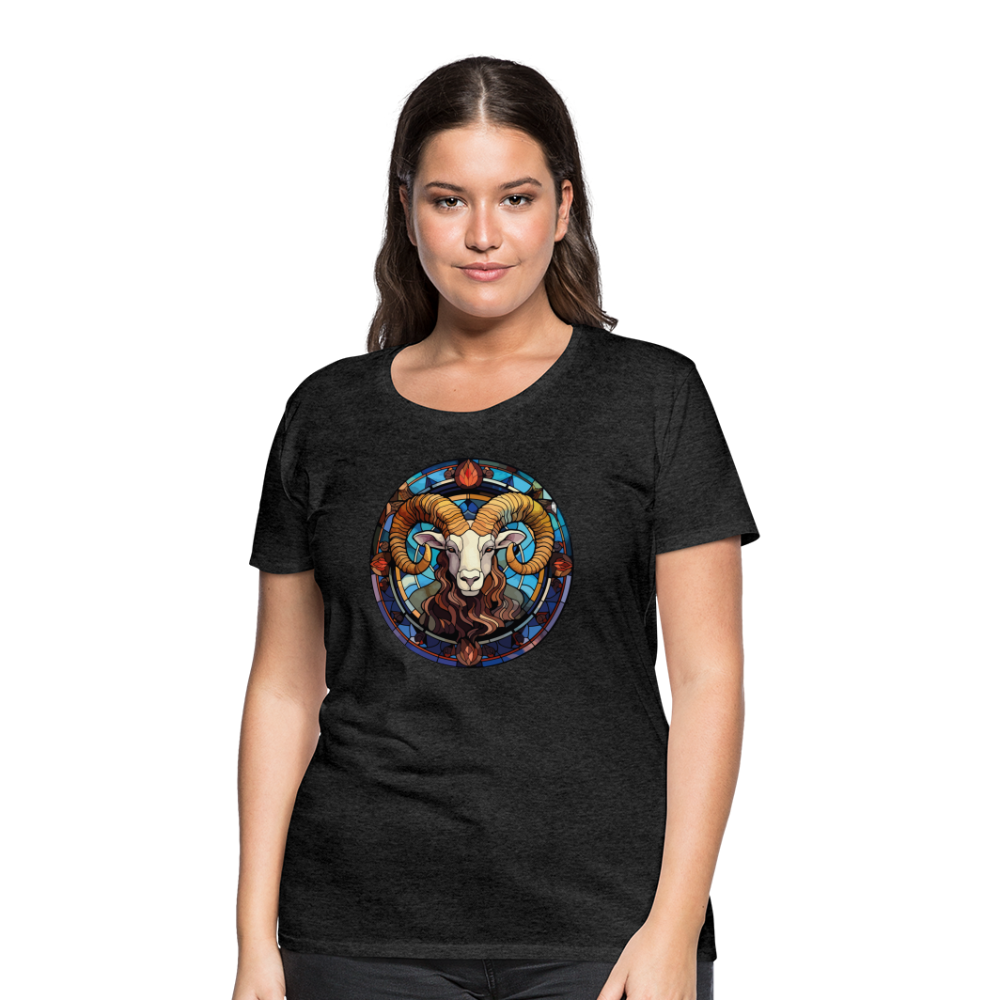 Women’s Mosaic Aries Premium T-Shirt - charcoal grey