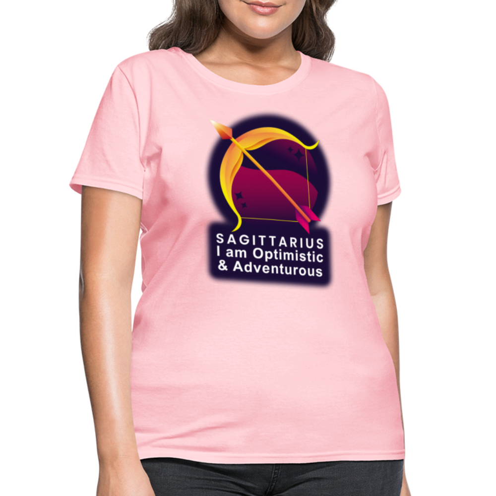 Women's Glow Sagittarius T-Shirt - pink