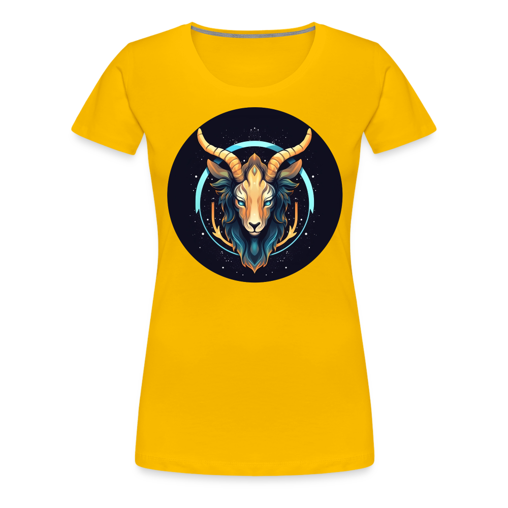 Women’s Mystic Capricorn Premium T-Shirt - sun yellow