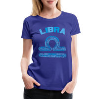 Thumbnail for Women's Power Words Libra Premium T-Shirt - royal blue