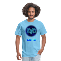 Thumbnail for Men's Stellar Aries Classic T-Shirt - aquatic blue