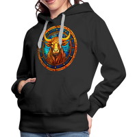 Thumbnail for Women’s Mosaic Taurus Premium Hoodie - black