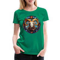 Thumbnail for Women’s Mosaic Aries Premium T-Shirt - kelly green