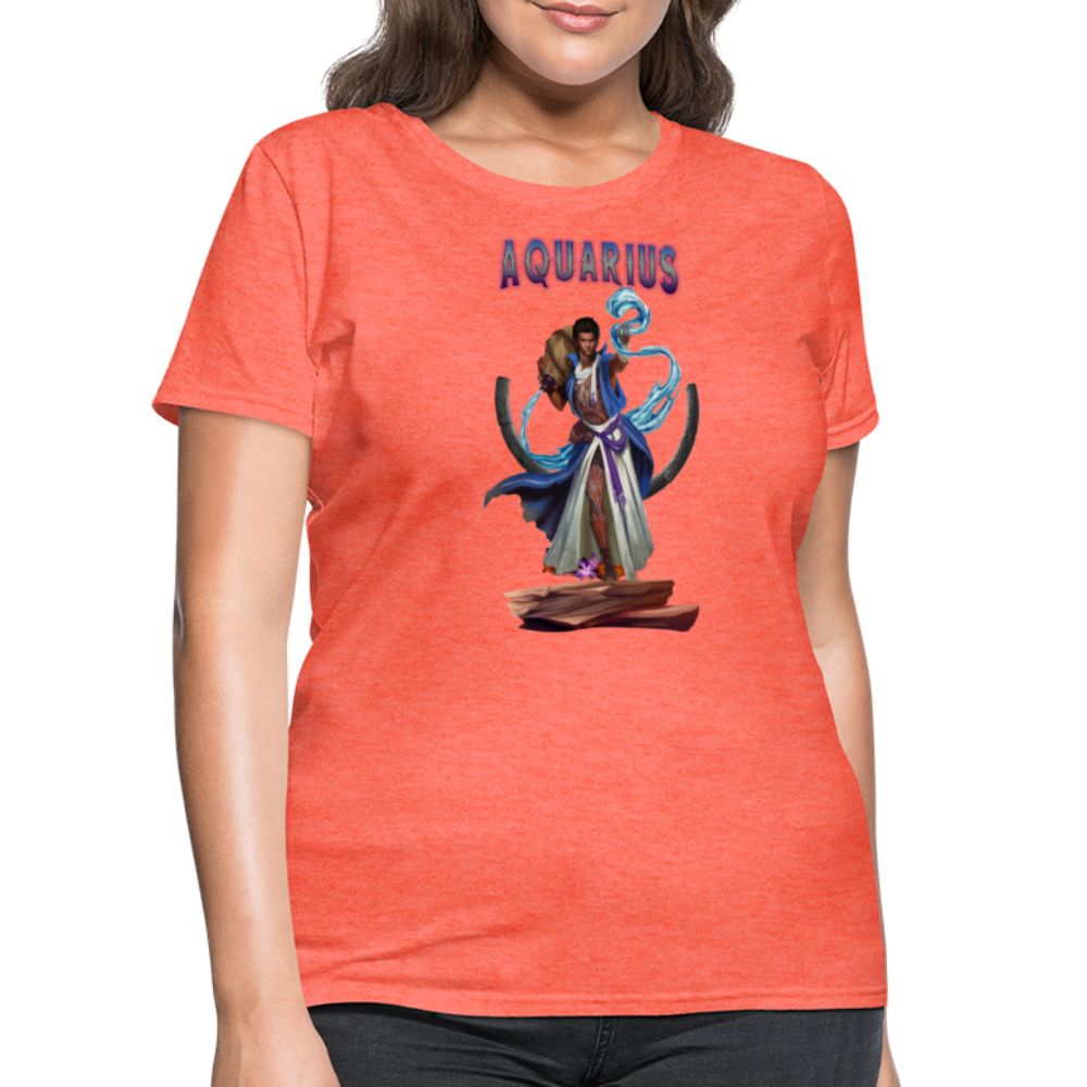 Women's Astral Aquarius T-Shirt - heather coral