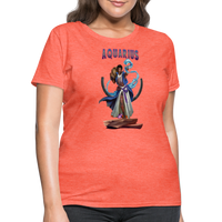 Thumbnail for Women's Astral Aquarius T-Shirt - heather coral