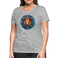 Thumbnail for Women's Mosaic Leo Premium T-Shirt - heather gray