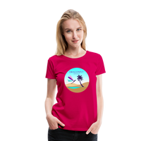 Thumbnail for Women's Dragonfly Oasis V.2 Premium T-Shirt - dark pink