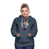 Thumbnail for Women’s Mythical Aquarius Premium Hoodie - heather denim