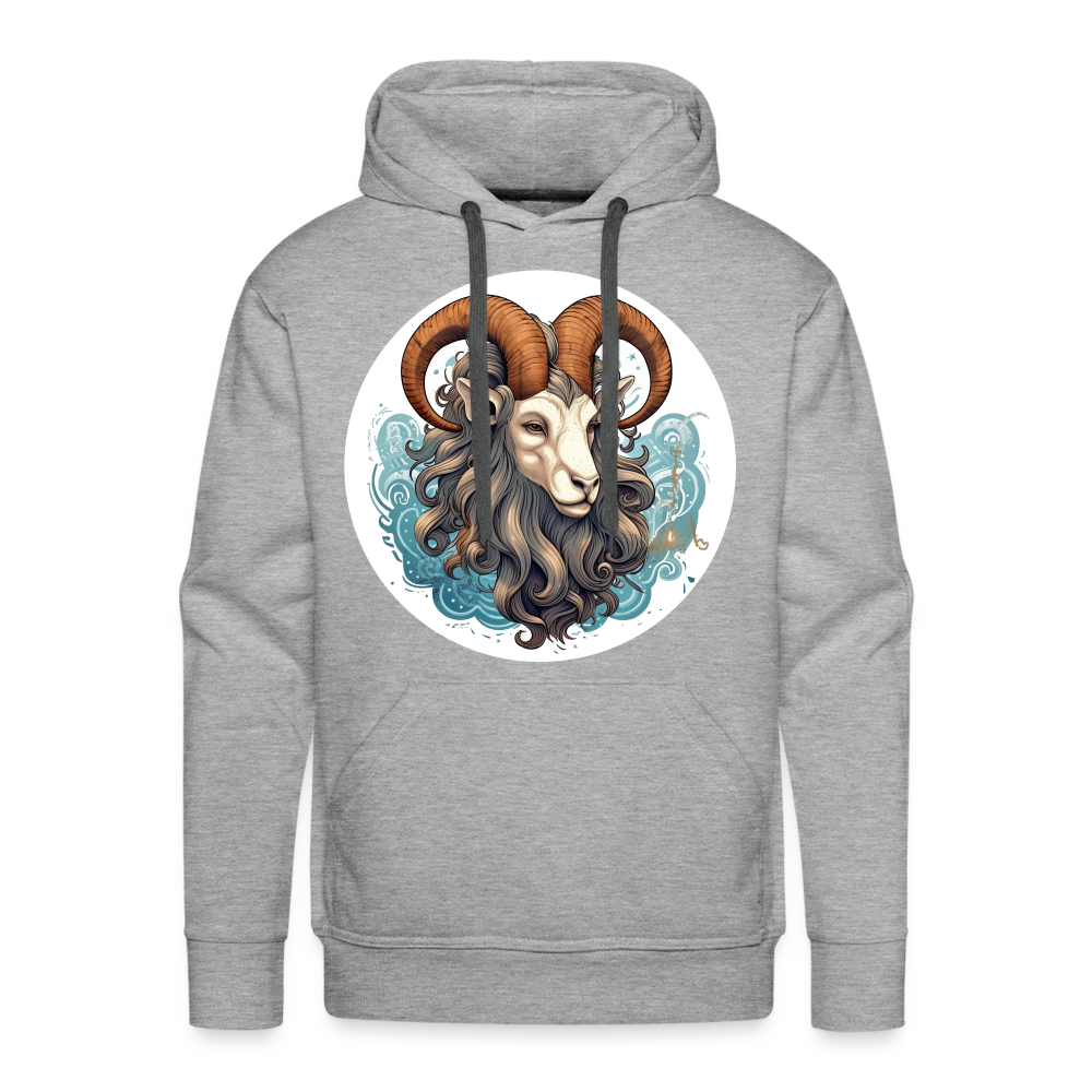 Men’s Symbol Capricorn Premium Hoodie - heather grey