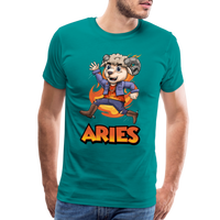 Thumbnail for Men's Playful Aries Premium T-Shirt - teal