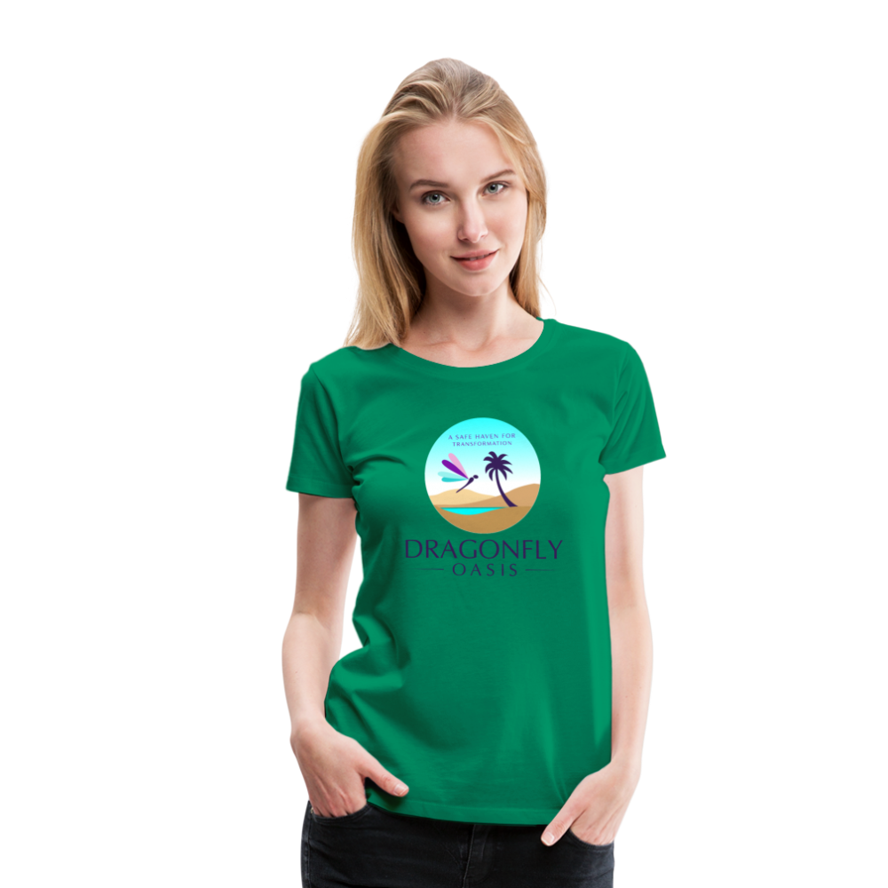 Women's Dragonfly Oasis V.1 Premium T-Shirt - kelly green