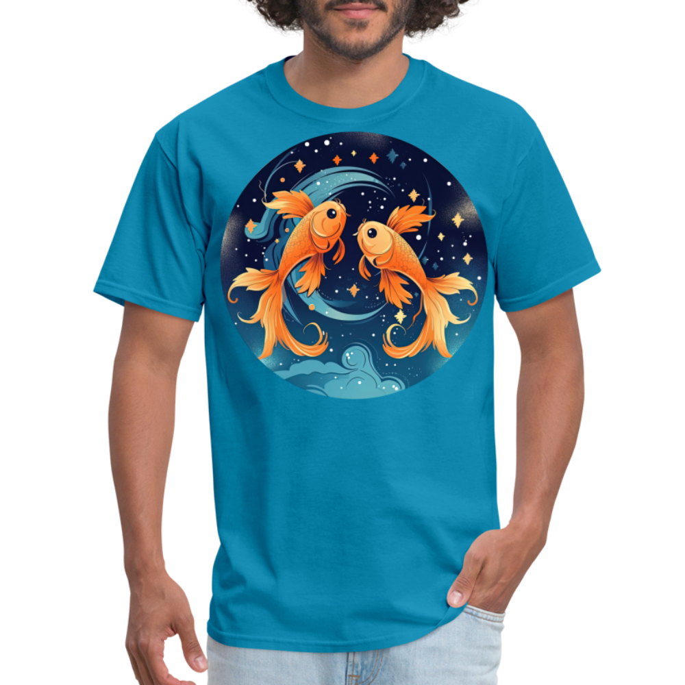 Men's Magic Pisces Classic T-Shirt - turquoise