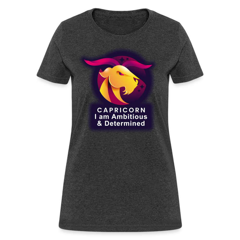 Women's Glow Capricorn T-Shirt - heather black