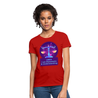 Thumbnail for Women's Neon Libra T-Shirt - red