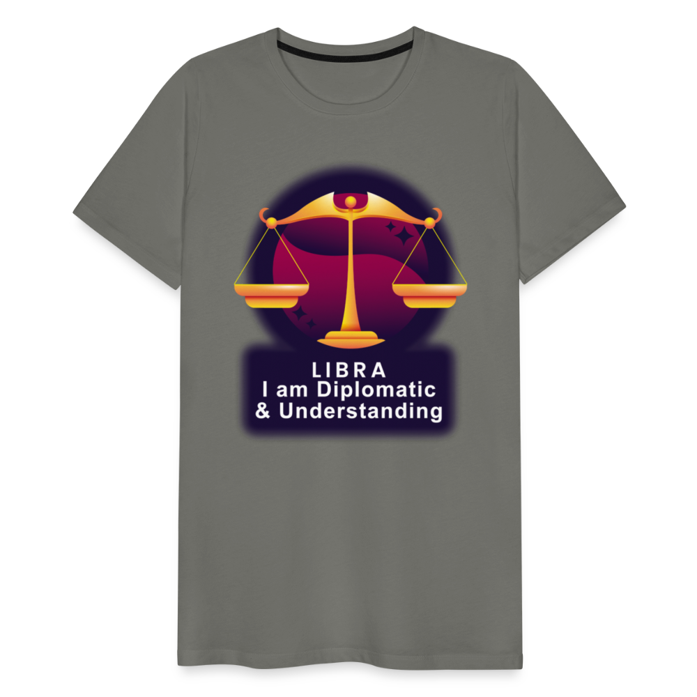 Men's Glow Libra Premium T-Shirt - asphalt gray