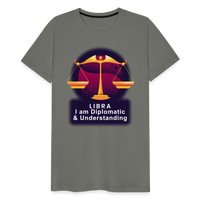 Thumbnail for Men's Glow Libra Premium T-Shirt - asphalt gray