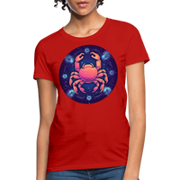 Thumbnail for Women's Magic Cancer T-Shirt - red