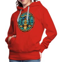 Thumbnail for Women’s Mosaic Libra Premium Hoodie - red