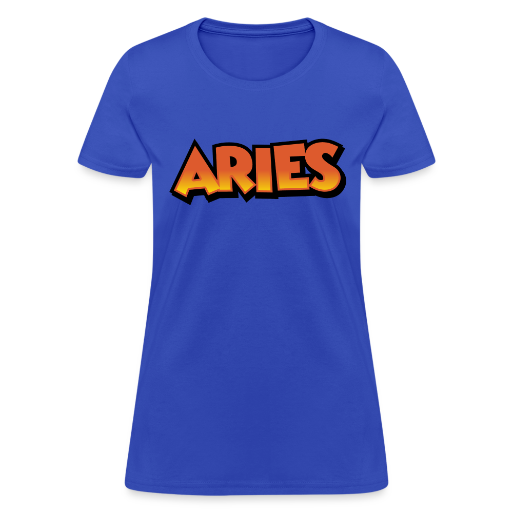 Women's Aries New Design T-Shirt - royal blue