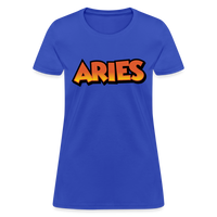 Thumbnail for Women's Aries New Design T-Shirt - royal blue