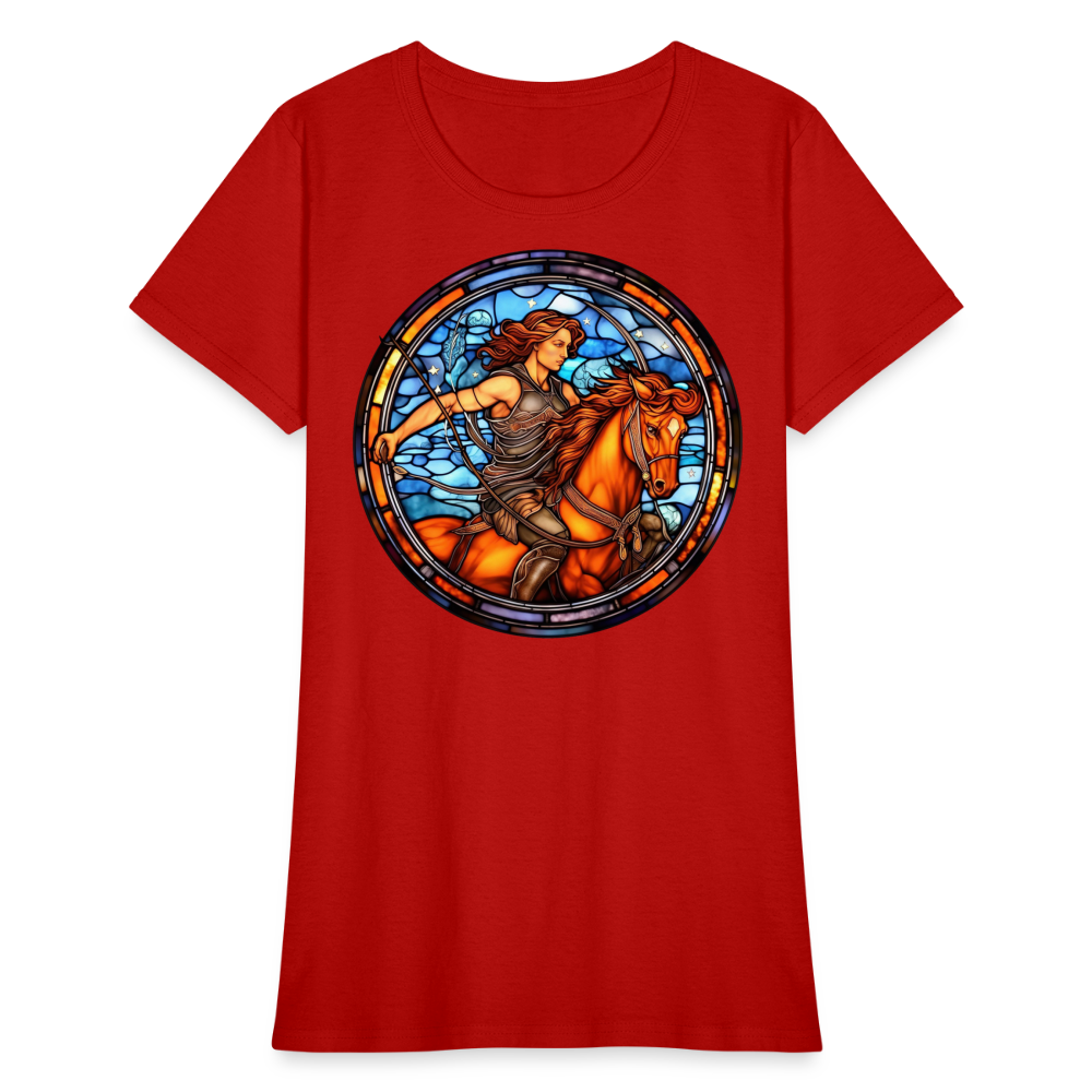 Women's Mosaic Sagittarius T-Shirt - red