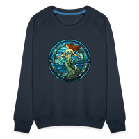 Thumbnail for Women’s Mosaic Aquarius Premium Sweatshirt - navy