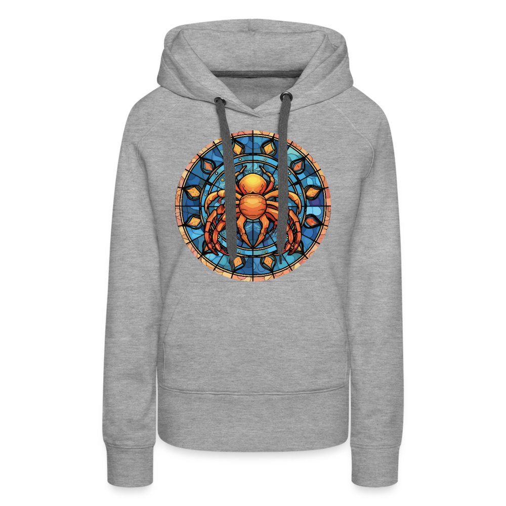 Women’s Mosaic Cancer Premium Hoodie - heather grey