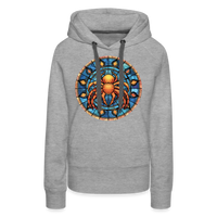 Thumbnail for Women’s Mosaic Cancer Premium Hoodie - heather grey