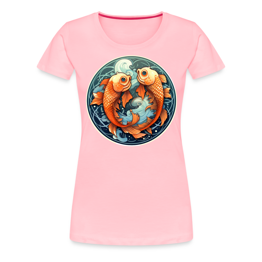 Women’s Symbol Pisces Premium T-Shirt - pink