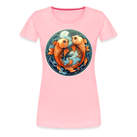 Thumbnail for Women’s Symbol Pisces Premium T-Shirt - pink