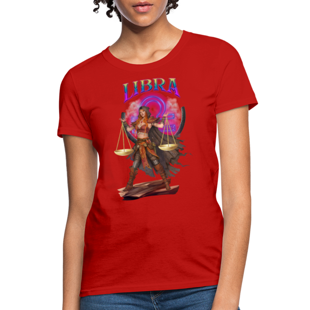 Astral Libra Women's T-Shirt - red